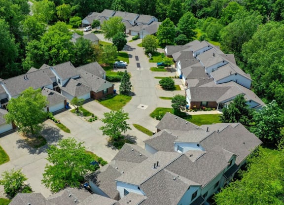 Property Aerial View at Foxwood and The Hermitage, Portage, MI
