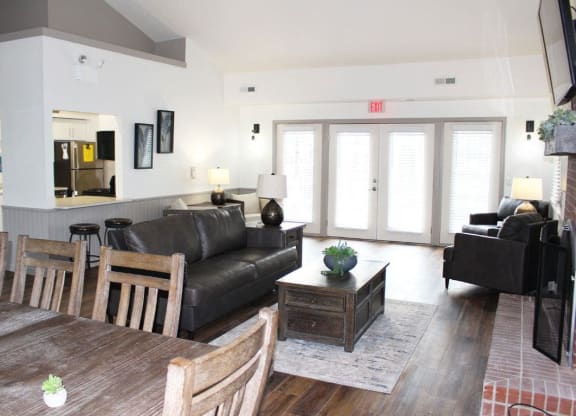 Lounge Area in Clubhouse at Foxwood and The Hermitage, Portage, MI
