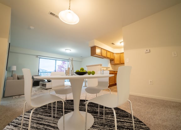 Frances Living Area at Prairie Lakes Apartments, Peoria, IL