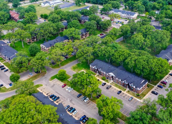 Aerial View Of The Property at Glen Oaks Apartments, Michigan