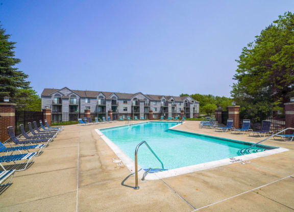 Poolside Sundeck with Wi Fi at Green Ridge Apartments, Michigan 49544
