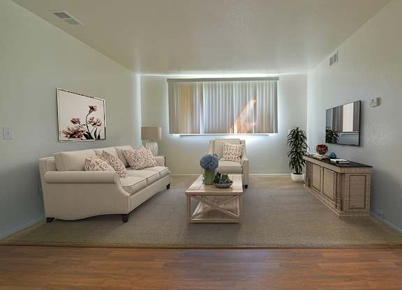 Modern Living Room at Huntington Place Apartments, Essexville