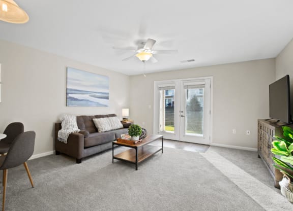 Huron Living Room at River Hills Apartments, Wisconsin, 54937