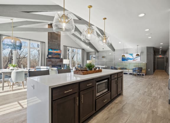 Clubhouse Interior at River Hills Apartments, Fond du Lac