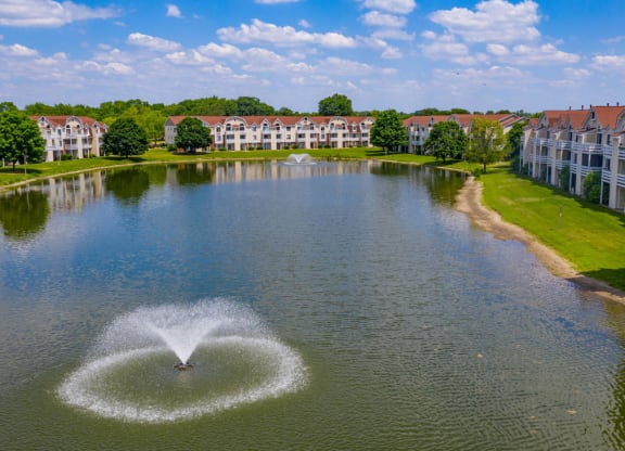 Pond Community View at Indian Lakes Apartments, Mishawaka, Indiana