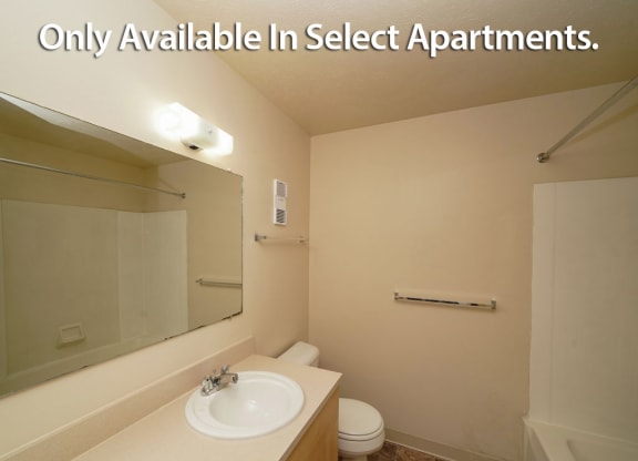 Bathroom Inbuilt Wash Basin at Irish Hills Apartments, South Bend, IN