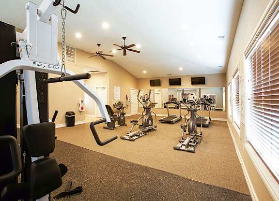 Fitness Center With Updated Equipment at Limestone Creek Apartment Homes, Madison, AL, 35756