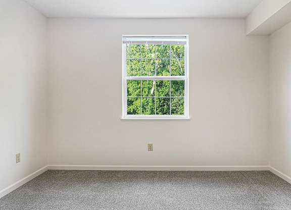 Large bedroom with a window and walk-in closet at Limestone Creek Apartment Homes, Alabama