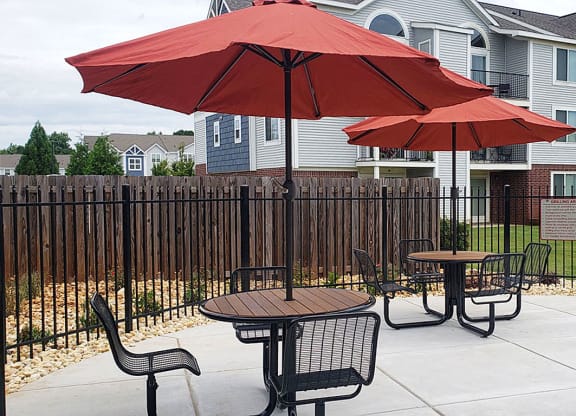 Grills and Tables at Limestone Creek Apartment Homes in Madison, AL