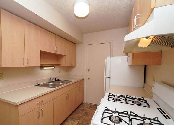 Updated Kitchen Cabinetry at Madeira Apartments in Kalamazoo, MI