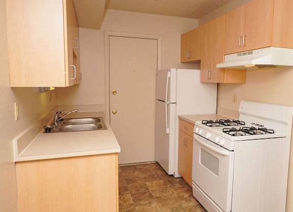 Updated Kitchen Flooring at Madeira Apartments in Kalamazoo, MI
