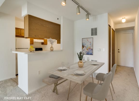 Malva Dining Area with Kitchen View at Northport Apartments, Michigan