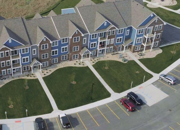 Aerial View at Meadowbrooke Apartment Homes, Grand Rapids, Michigan