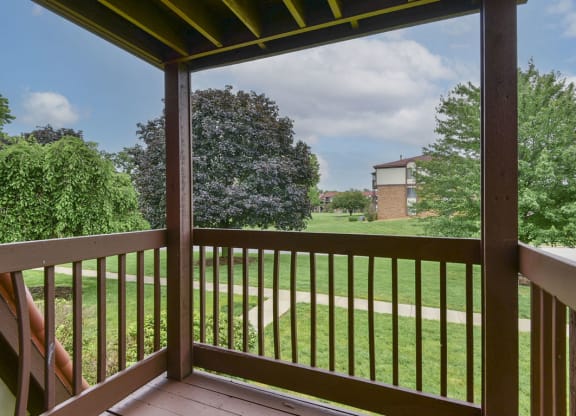 a view from a private balcony