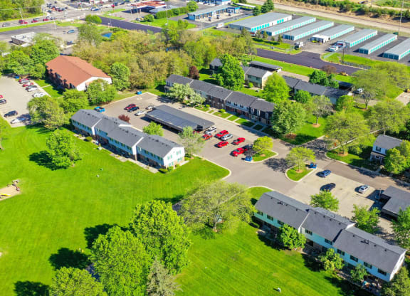 Aerial View of Mount Royal Townhomes, MI, 49009