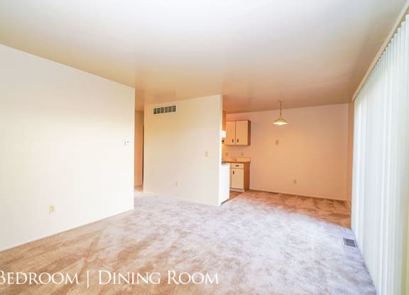 Open Floor Plan With Carpeting at Mount Royal Townhomes, Kalamazoo, Michigan