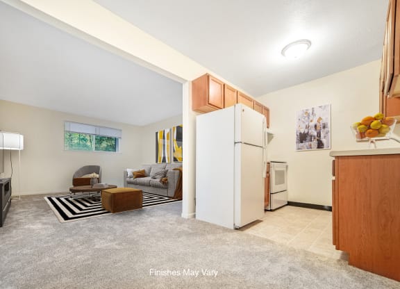 Mum Kitchen and Living at Timberbrook Apartments, Illinois