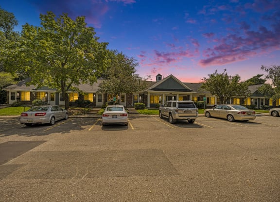 Off street parking at Newport Village Apartments, Portage, MI