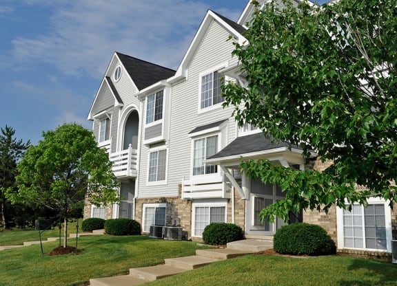 Walkway Steps to Apartments at Northport Apartments, Macomb
