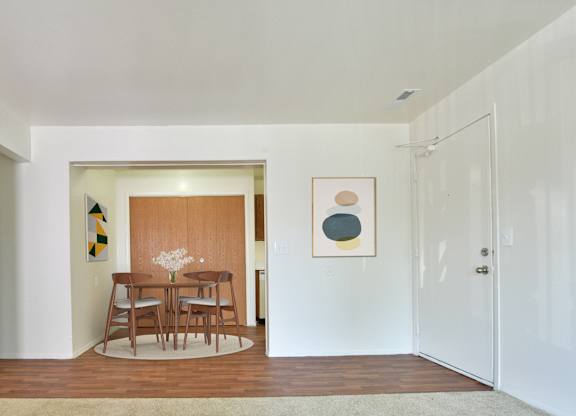 Timberland Layout Dining Room Area at Woodland Place Apartments, Midland