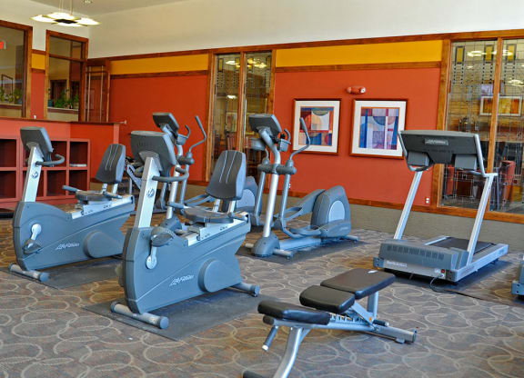 Fully-Functional Fitness Center at Prairie Lakes Apartments in Peoria, IL 61615