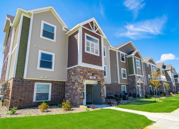 Beautiful Building Exterior at The Reserve at Destination Pointe, Grimes, Iowa