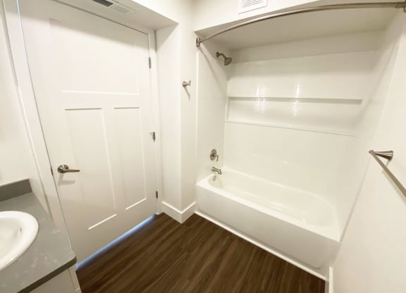 Modern, Renovated Master Bath at Green Ridge Apartments in Grand Rapids, MI
