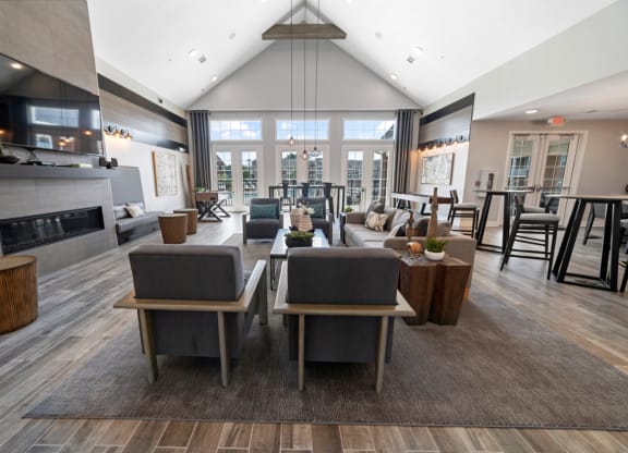 Village Place Resident Clubhouse Interior at Village Place Apartments, Romeoville, 60446