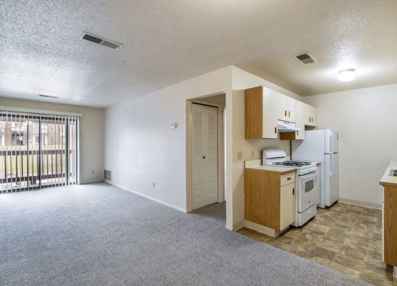 Open floor plan at Seville Apartments, Michigan, 49009