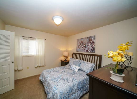 Spacious Bedrooms at South Bridge Apartments, Fort Wayne, Indiana