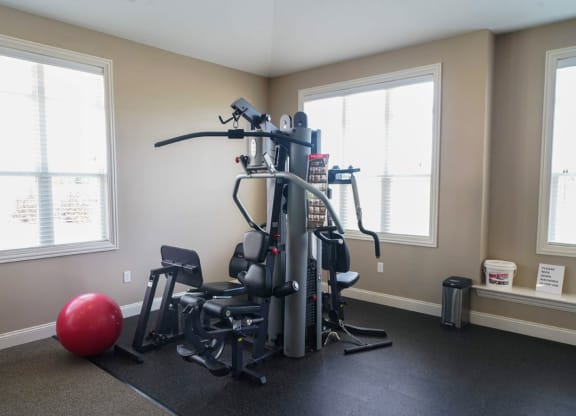 24 Hour Fitness Center with Wi Fi at Stoney Pointe Apartment Homes, Wichita, Kansas