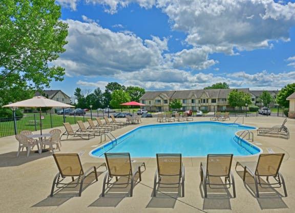 Large Outdoor Pool and Sundeck Area at Tanglewood Apartments, Oak Creek, 53154