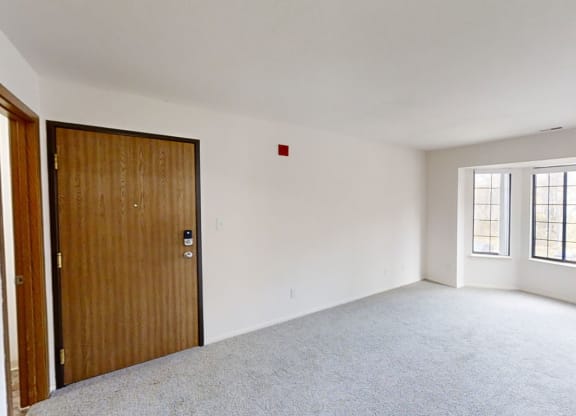 Bay Window in Living Room at Tanglewood Apartments, Oak Creek