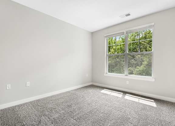 A room with a window and a carpeted floor at The Retreat Apartments, Roanoke, 24019