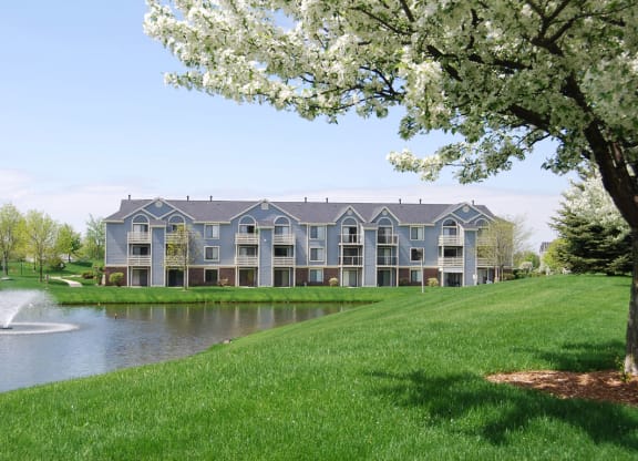 Acres of Manicured Lawns at The Crossings Apartments, Grand Rapids