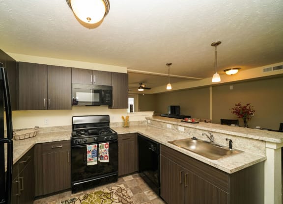 Well Equipped Kitchen at The Reserve at Destination Pointe, Grimes, Iowa