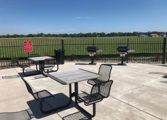 Grilling Stations and Ample Seating at Trade Winds Apartment Homes in Elkhorn, NE