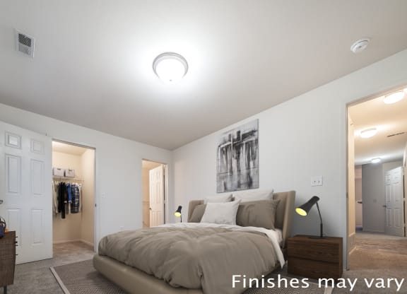 Tyler Bedroom at Prairie Lakes Apartments, Peoria, IL