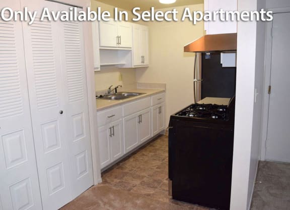 New Shaker Style Kitchen Cabinets at Walnut Trail Apartments, Michigan 49002