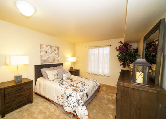 Large Bedroom at Walnut Trail Apartments, Portage, MI