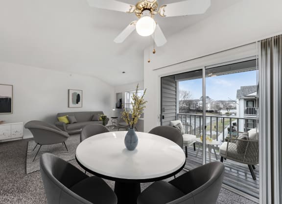 Spacious Living Room With Private Balcony at WaterFront Apartments, Virginia Beach, VA, Virginia, 23453