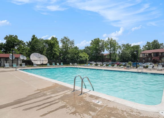 Large Sundeck and Pool at West Wind Apartments, Fort Wayne, 46808