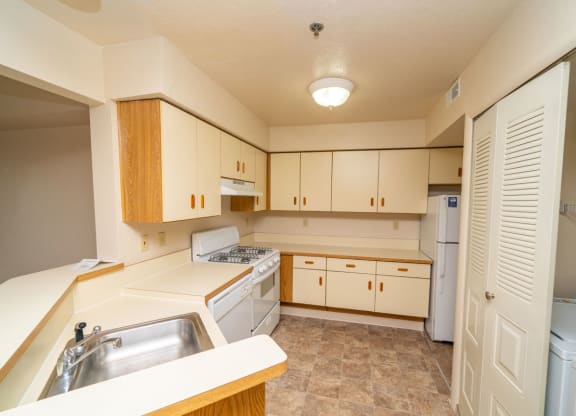 Spacious One Bedroom Kitchen at Windmill Lakes Apartments, Holland, 49424
