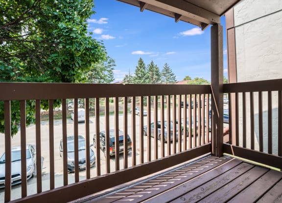 Spacious Balcony Private Balcony at Wood Creek Apartments in Kenosha, WI