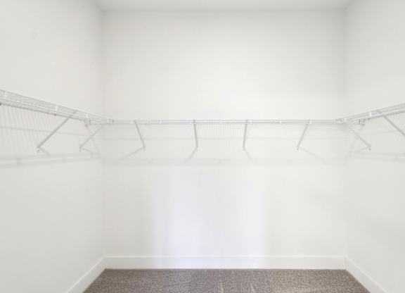 Extremely spacious walk-in closet.