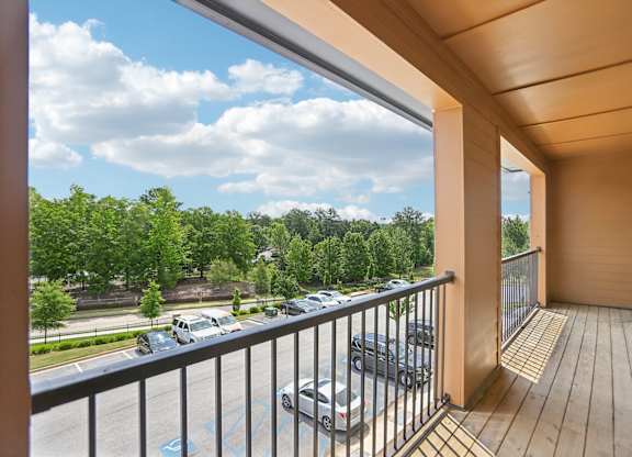 A large balcony