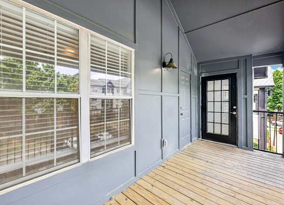 A spacious balcony