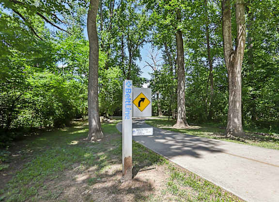 The Beltline: a tree-lied pathway.