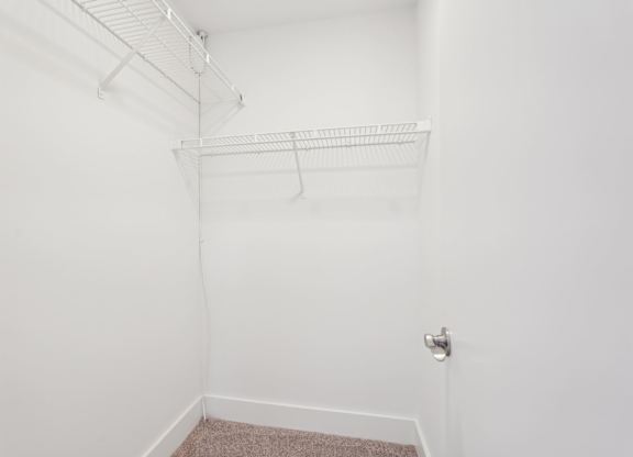 Closet with shelving