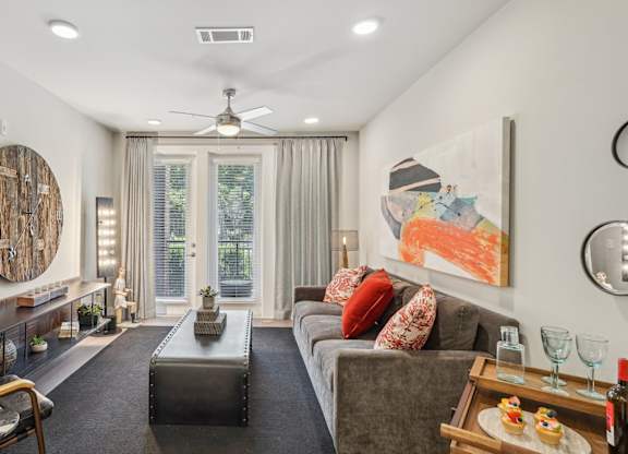 A spacious living room